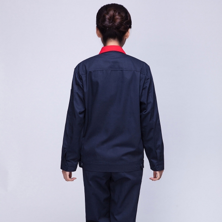藏青色杭州工作服AC02-1