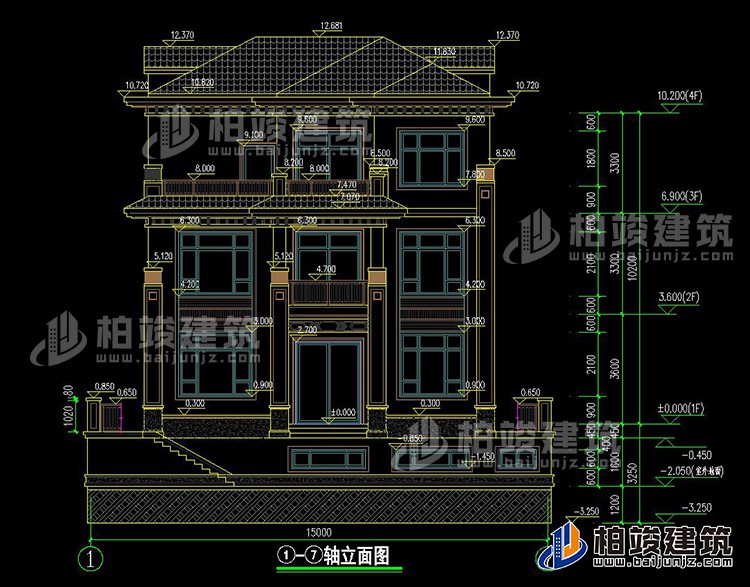 正立面图